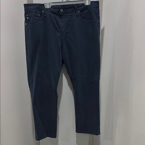 Ag Adriano Goldschmied Navy Blue “Everett” Straight Chino